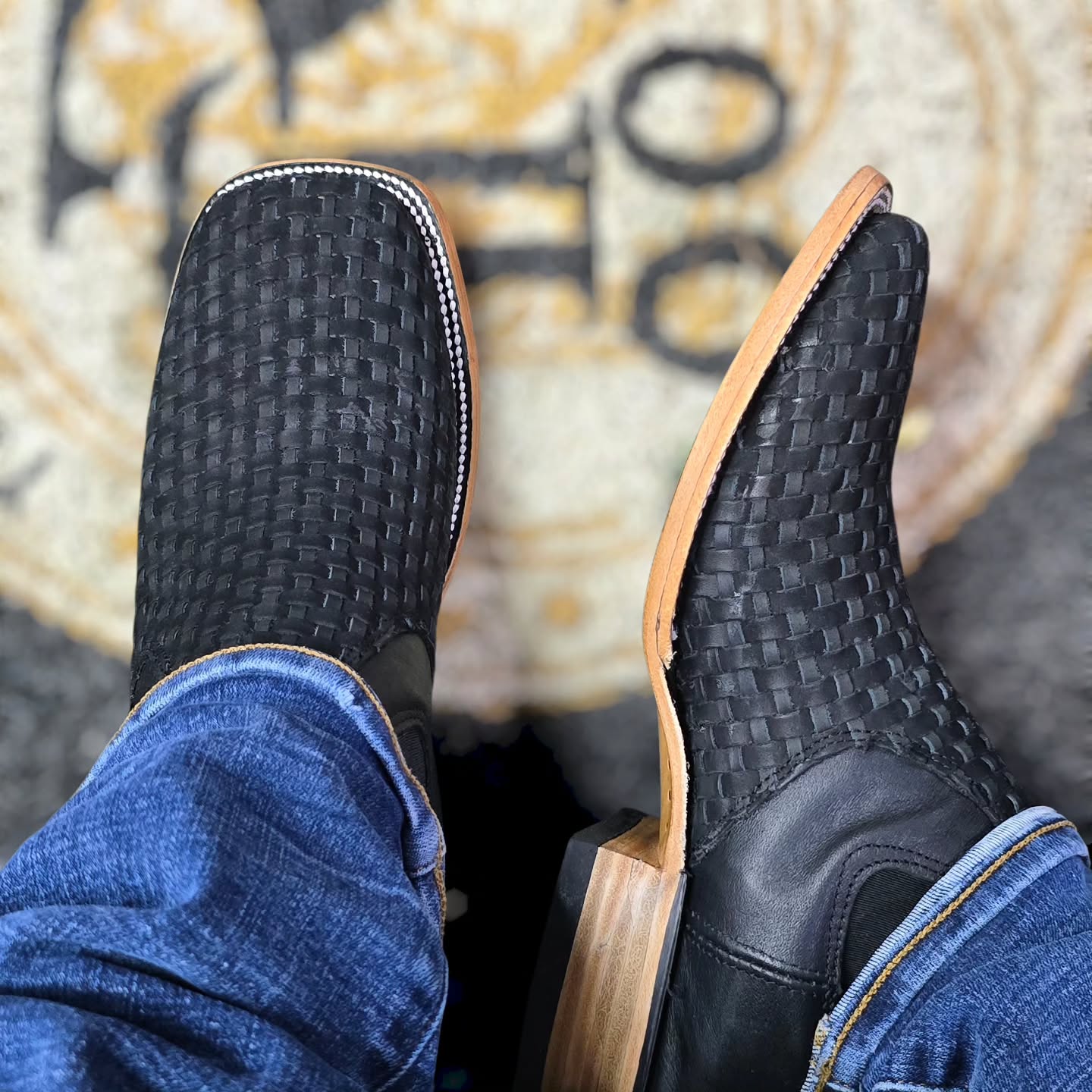 Men's Short Ankle Rodeo Petatillo Boot Square Toe