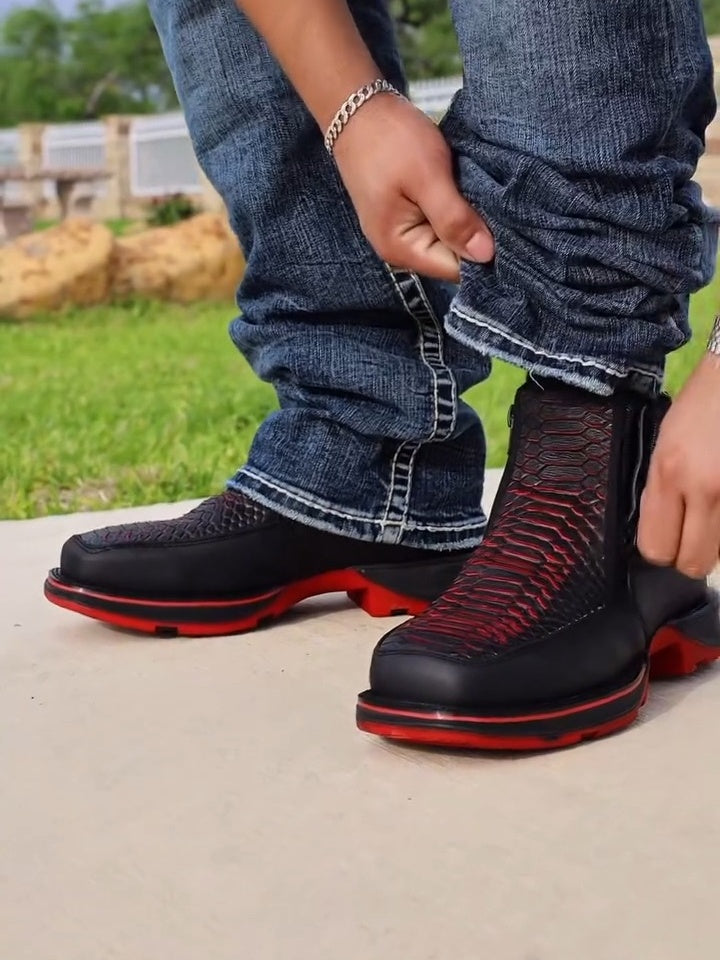 Italian Vintage Python Cowboy Boots