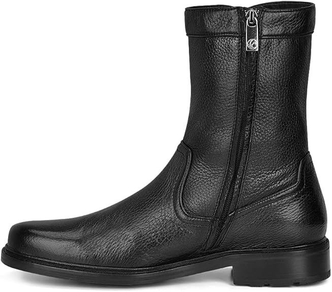 Men's Cowboy Boot In Genuine Ostrich Leather And Bovine Leather