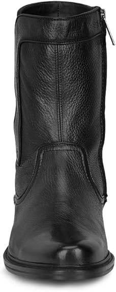 Men's Cowboy Boot In Genuine Ostrich Leather And Bovine Leather