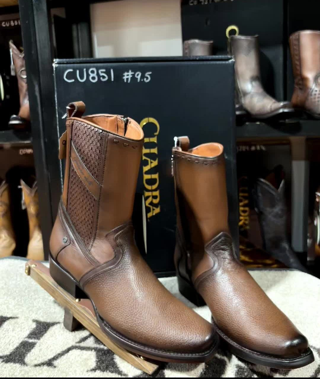 Mens Leather Western Boots