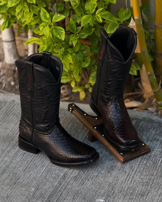 Exclusive Vintage Python Leather Knight Boots