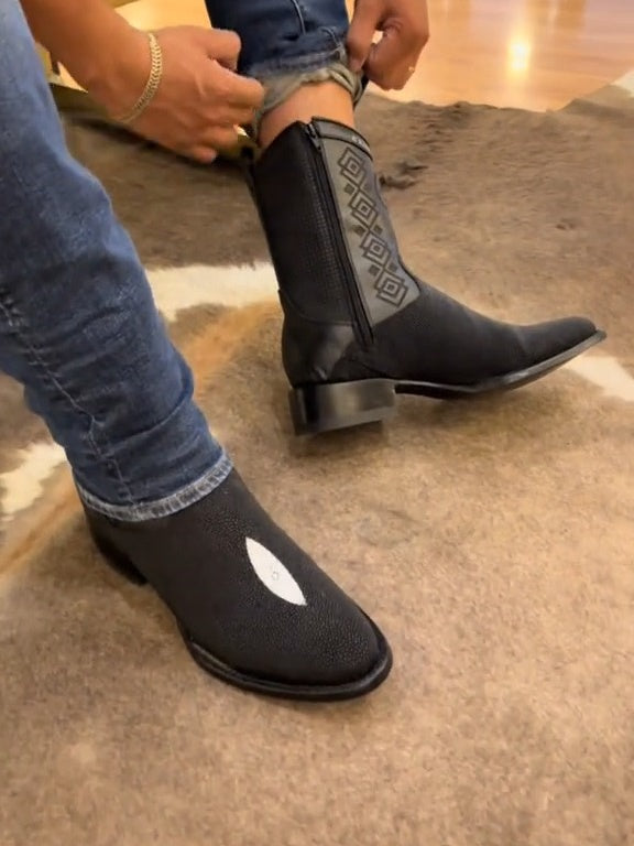 Handmade Vintage Custom Cowhide Boots