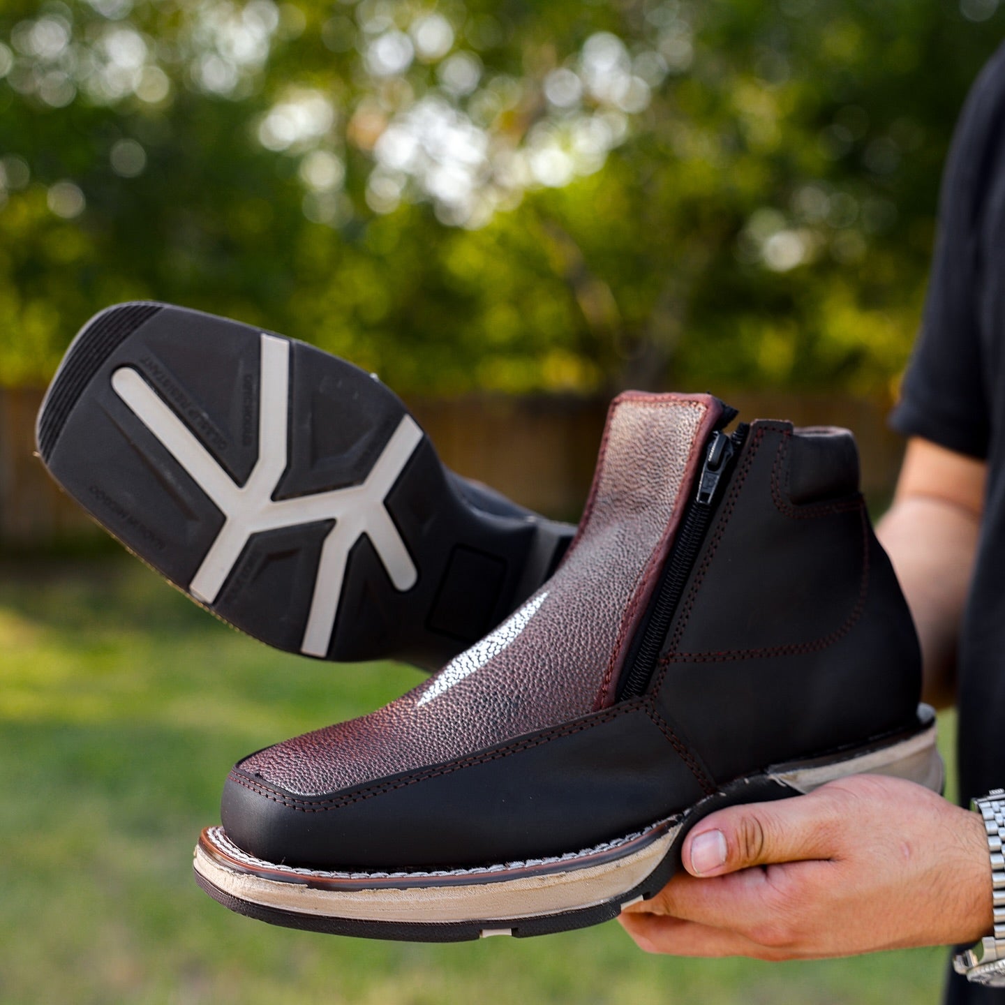 Handmade Vintage Custom Cowhide Boots