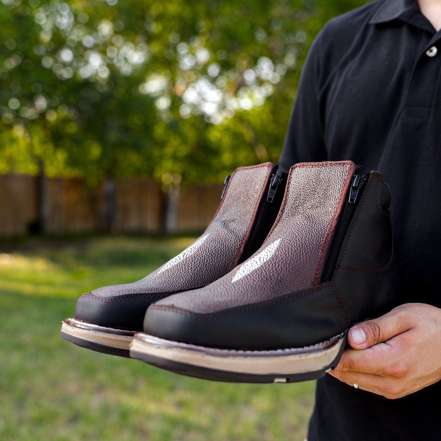 Handmade Vintage Custom Cowhide Boots