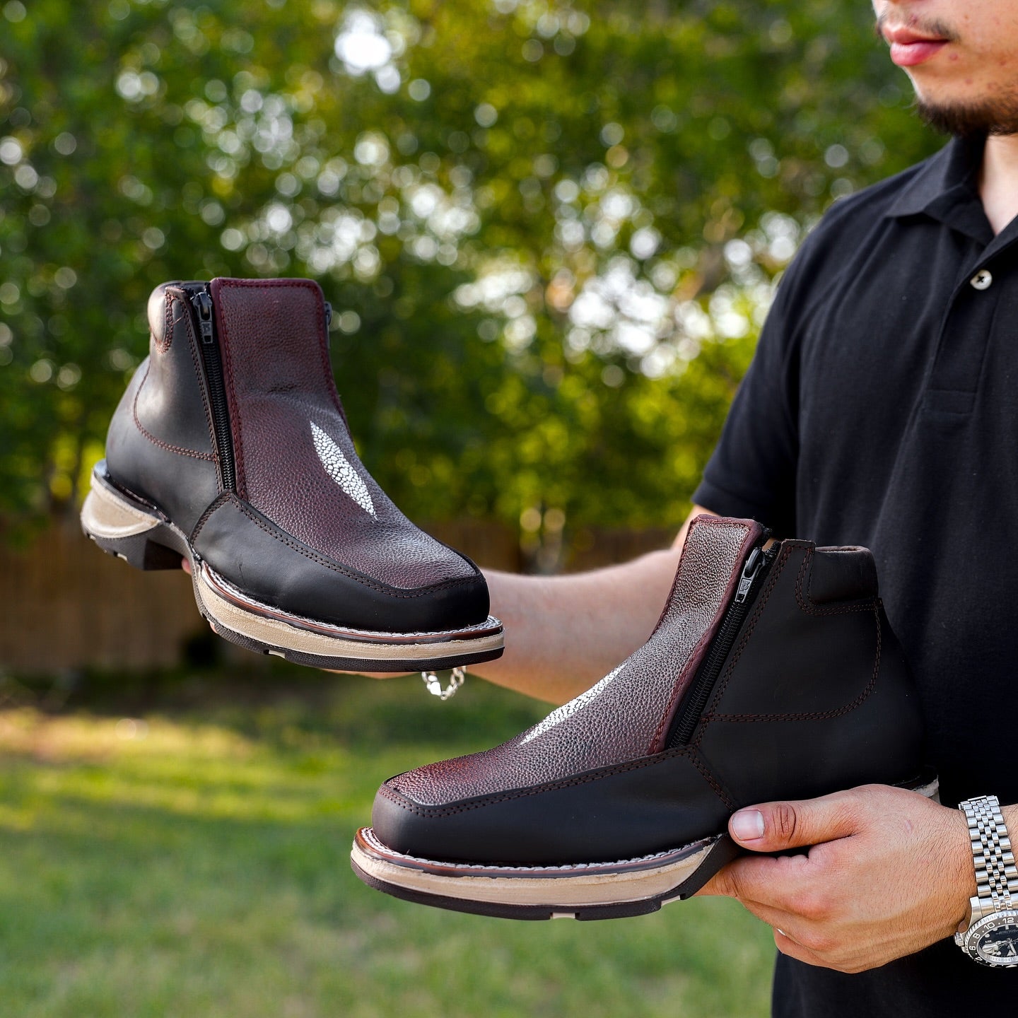 Handmade Vintage Custom Cowhide Boots