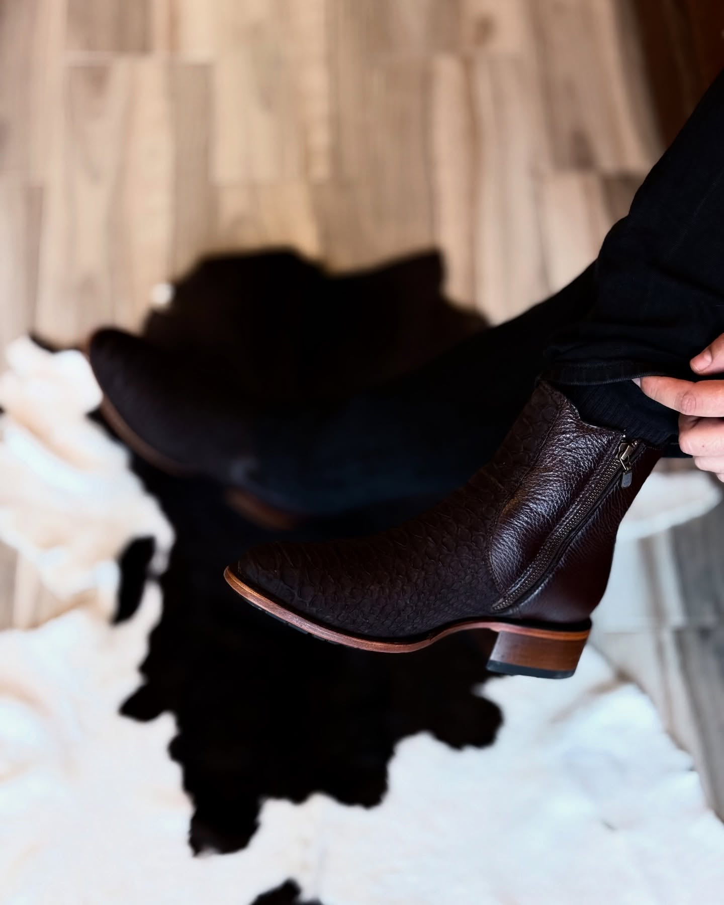 Italian Vintage Python Cowboy Boots