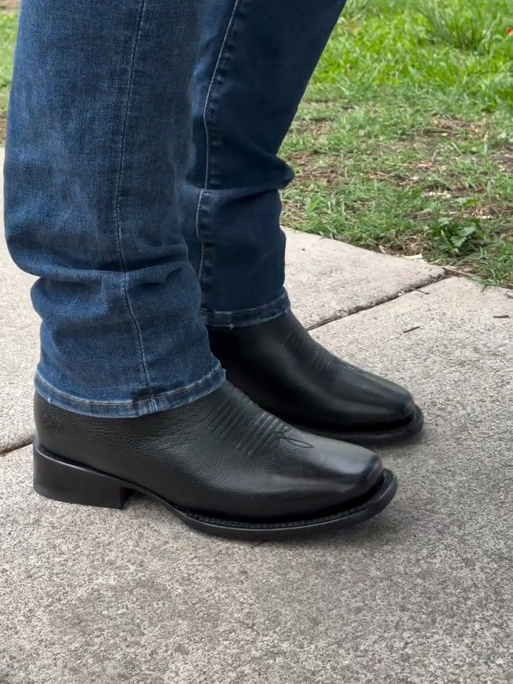 Handmade Printed Cowhide Boots