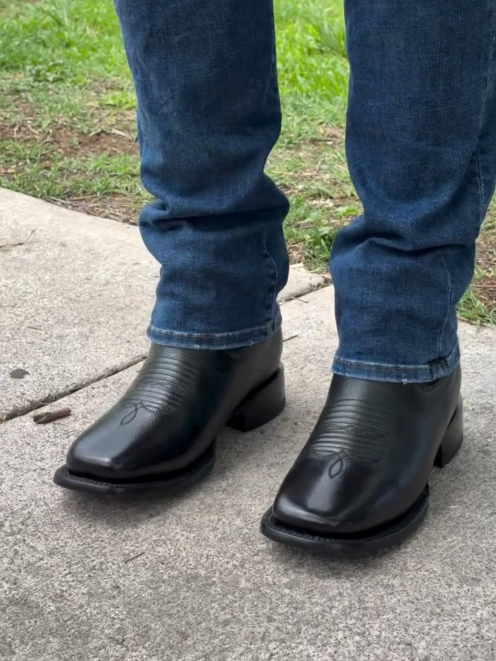 Handmade Printed Cowhide Boots