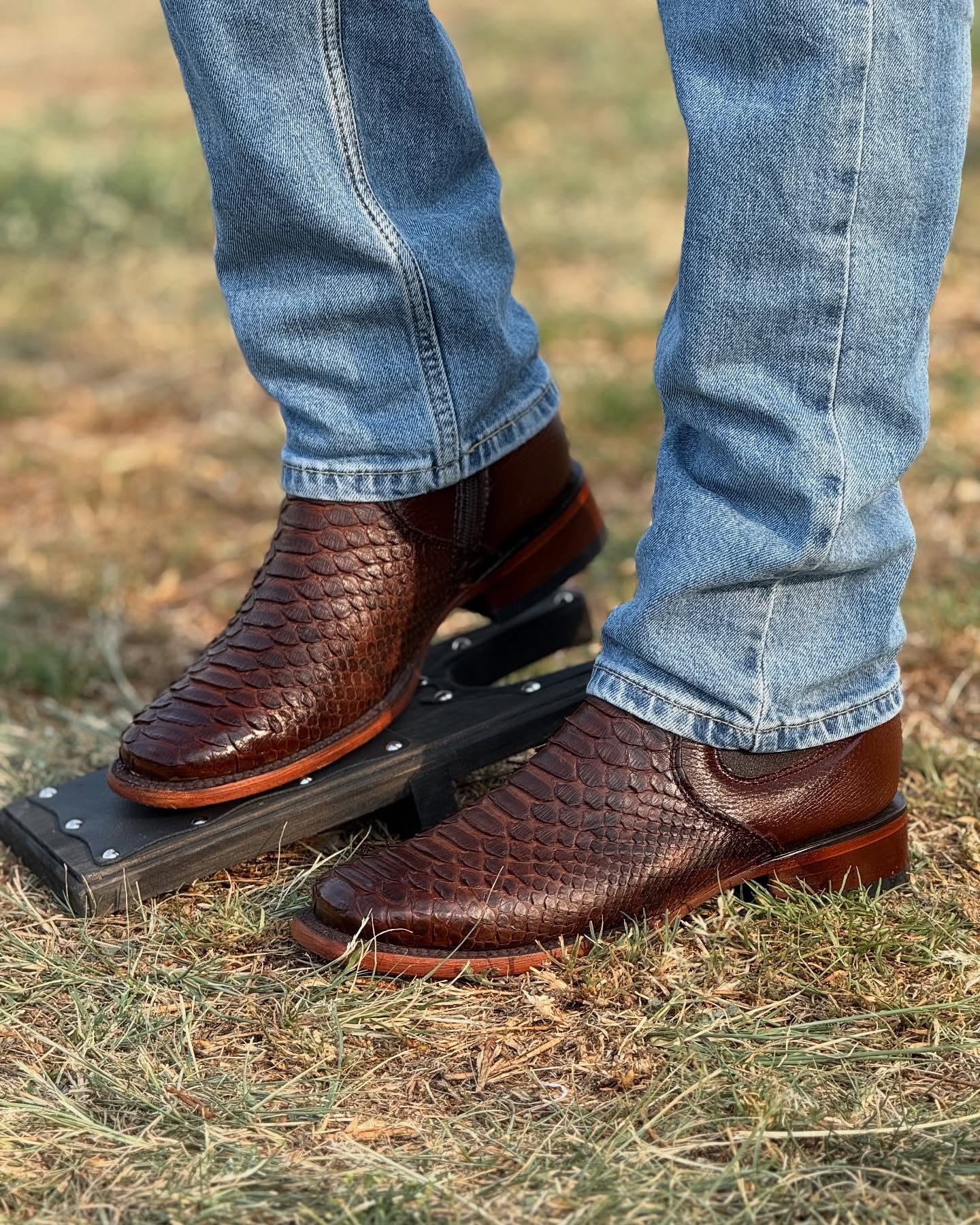 Original Brown Python Boots