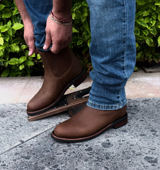 Original Design Cowhide Cowboy Boots