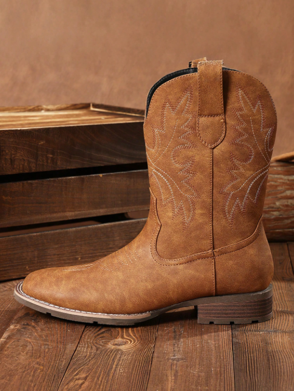 Men's Western Classic Embroidered Boots
