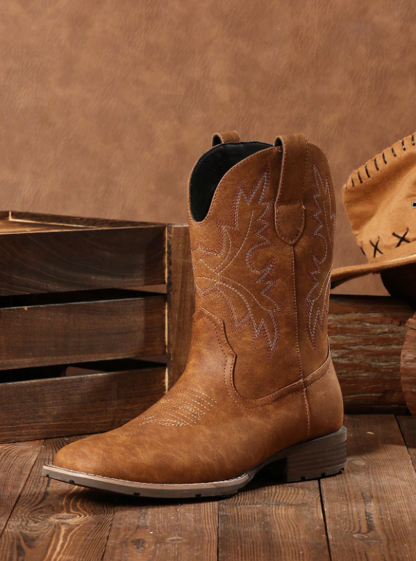 Men's Western Classic Embroidered Boots
