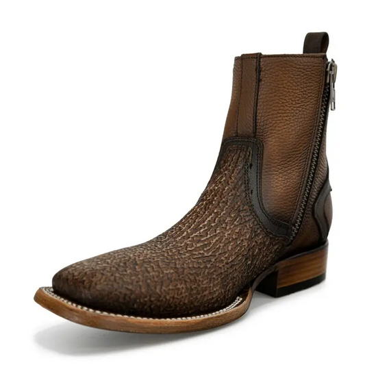 Genuine Shark Leather Urban Ankle Boot For Men