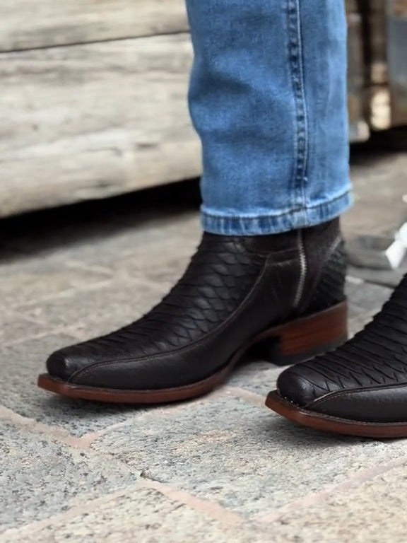 Handmade Totem Python Boots