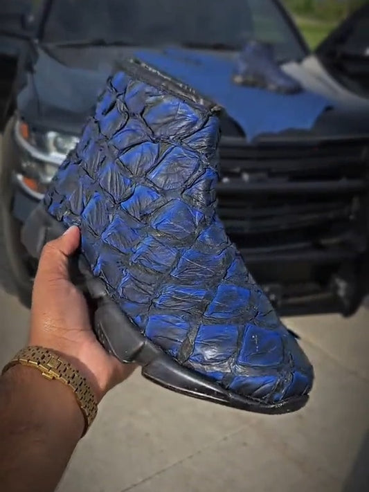 Crocodile Mesh Boots