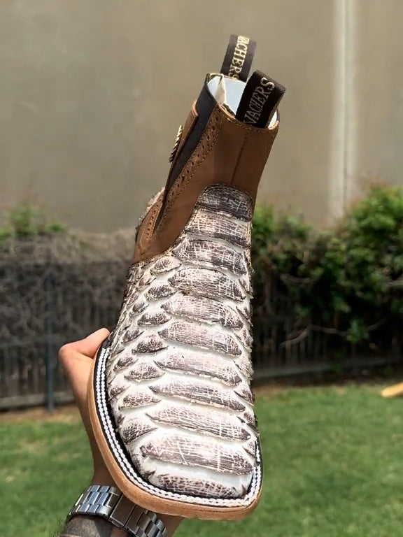 Handmade Phyton Ankle Boots