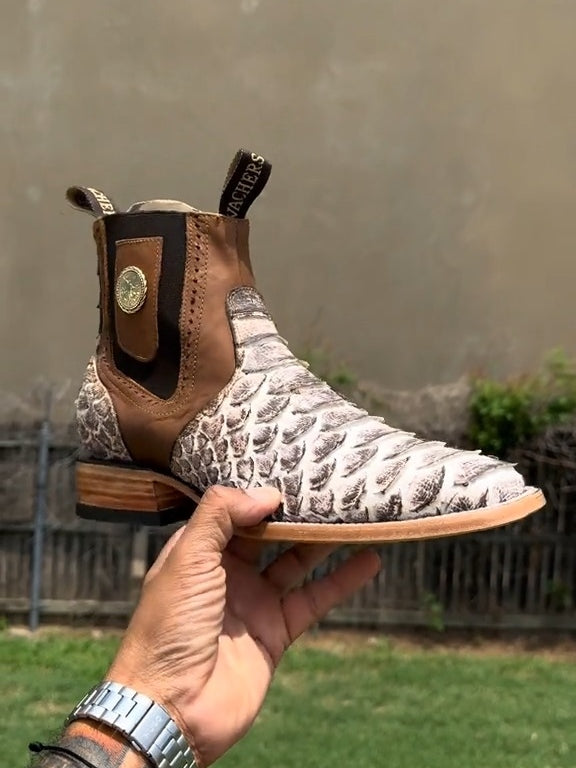 Handmade Phyton Ankle Boots