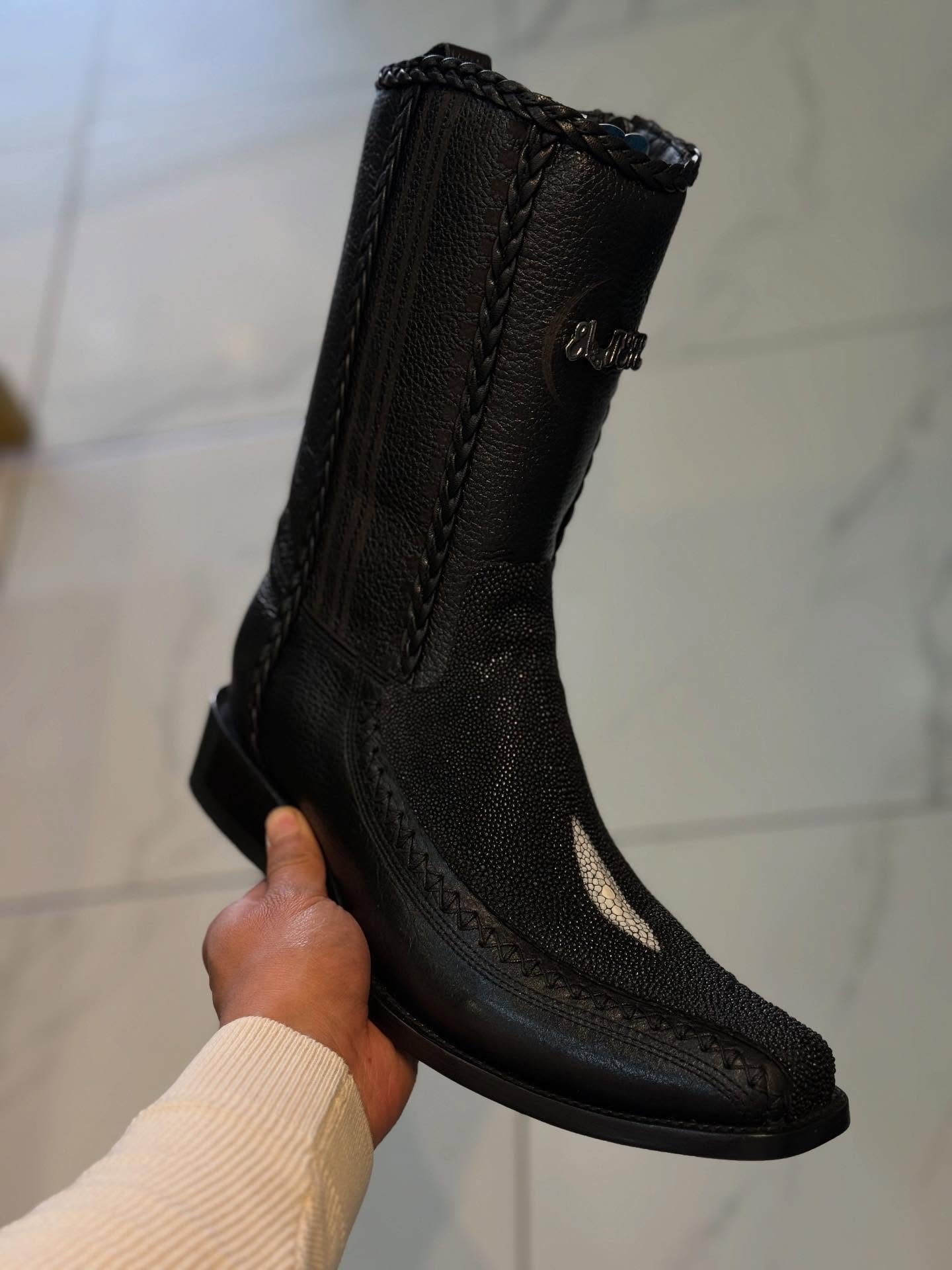 Italian Hand-frosted Cowboy Boots