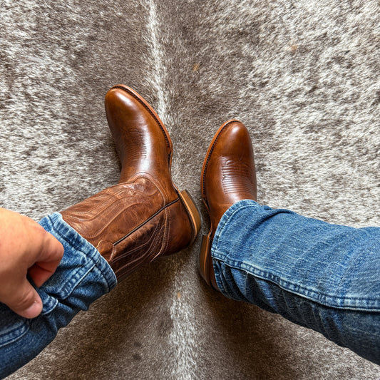 Hand Embroidered Leather Boots