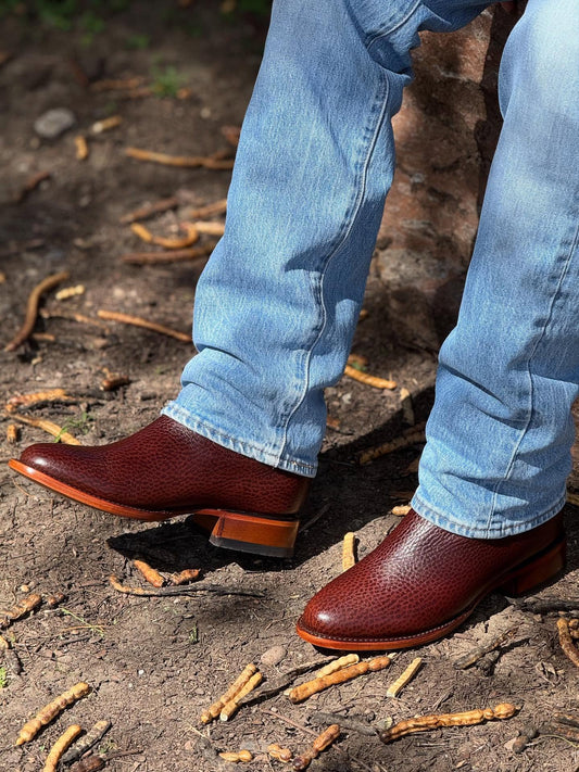 Vintage Textured Knight Boots