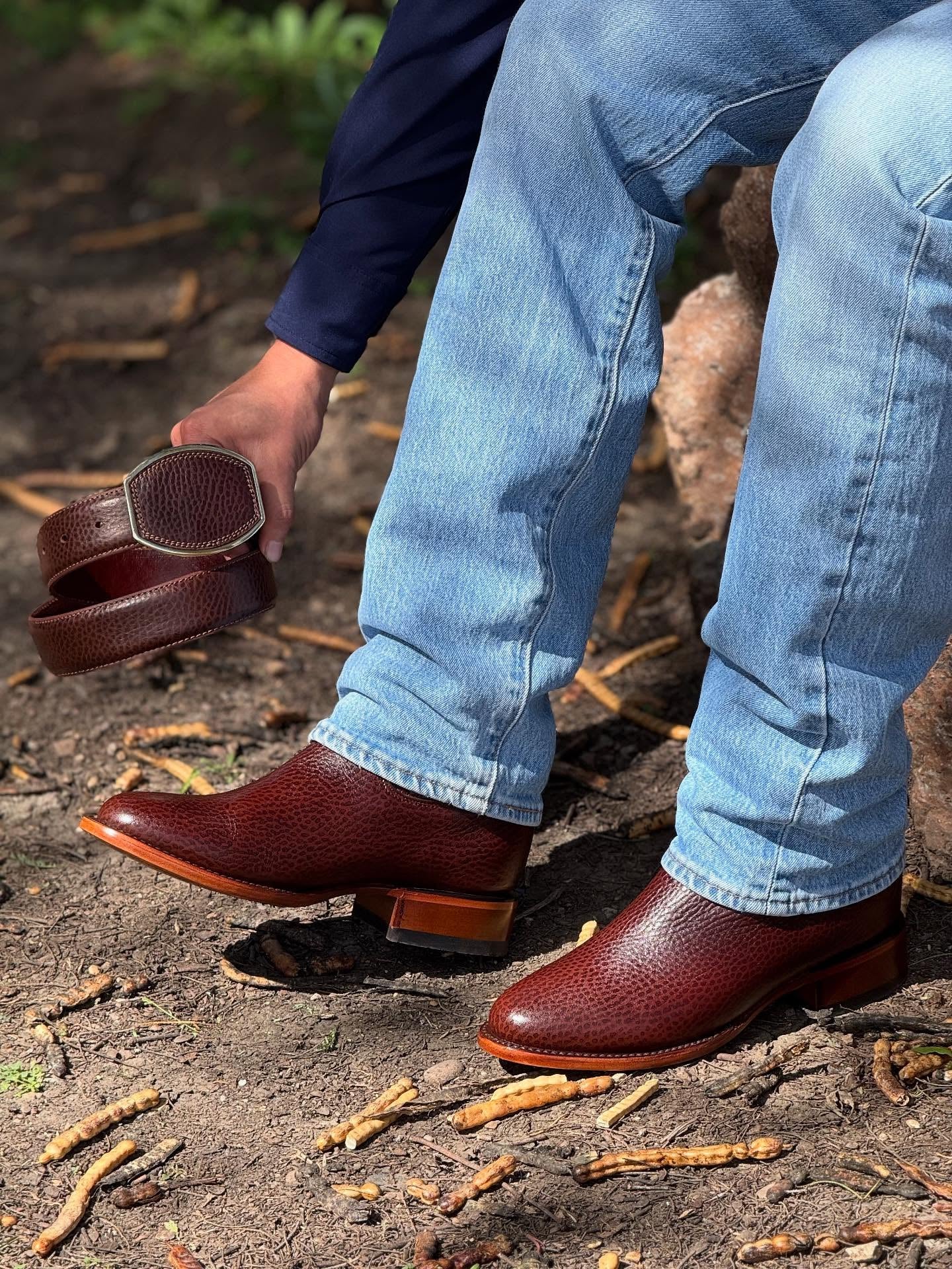 Vintage Textured Knight Boots