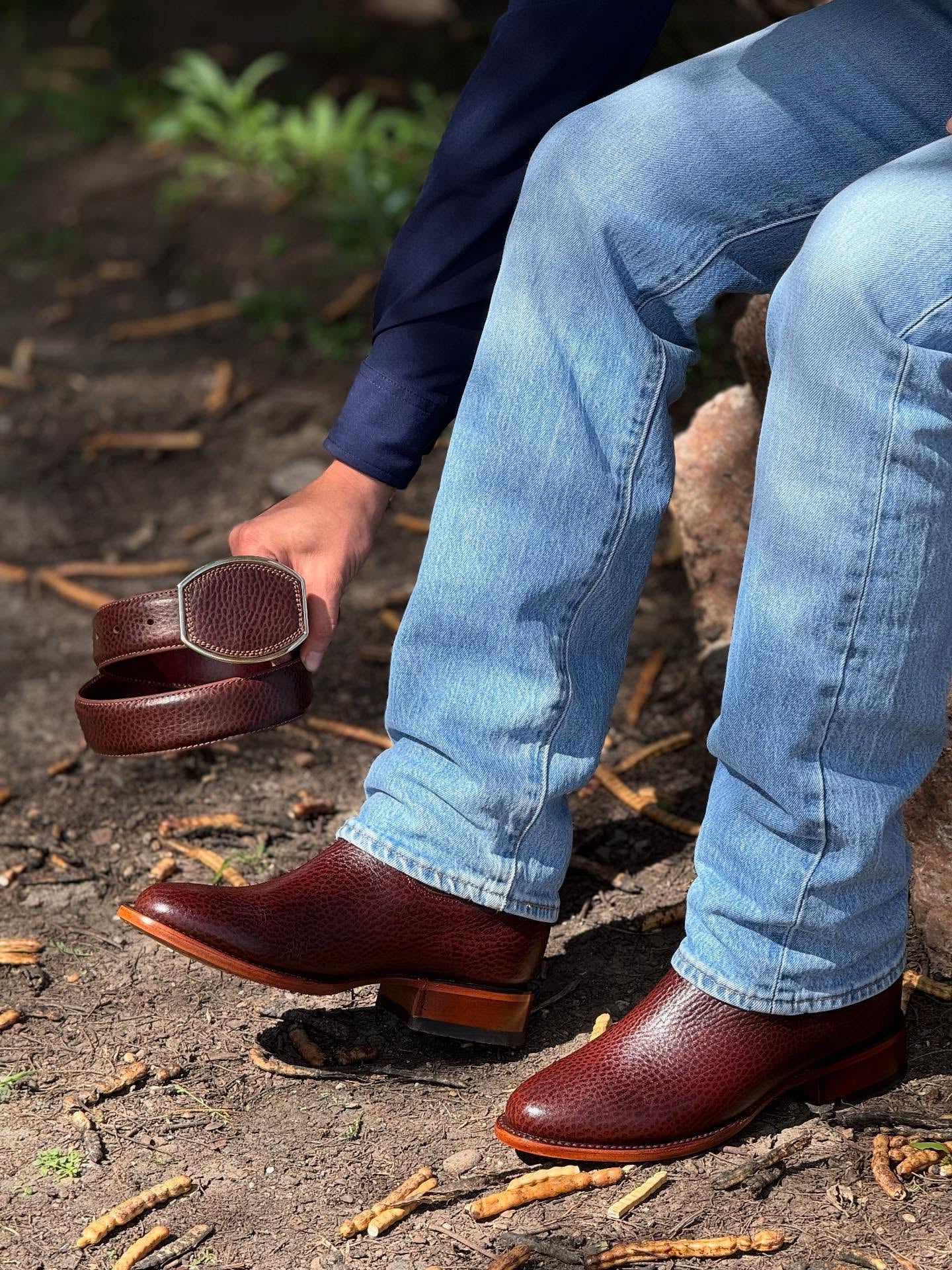 Vintage Textured Knight Boots