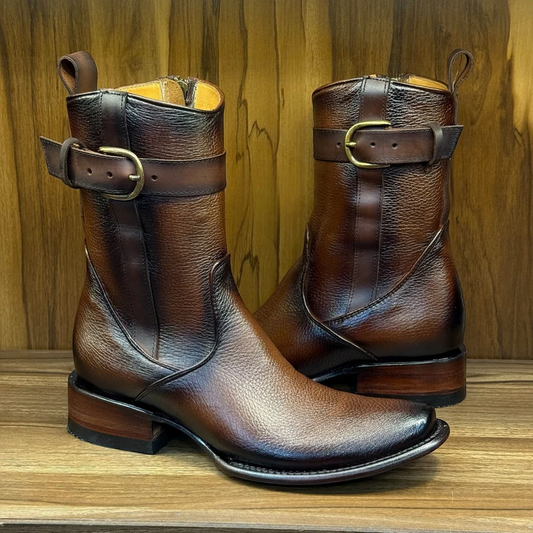 Italian Vintage Cowhide Ranch Boots