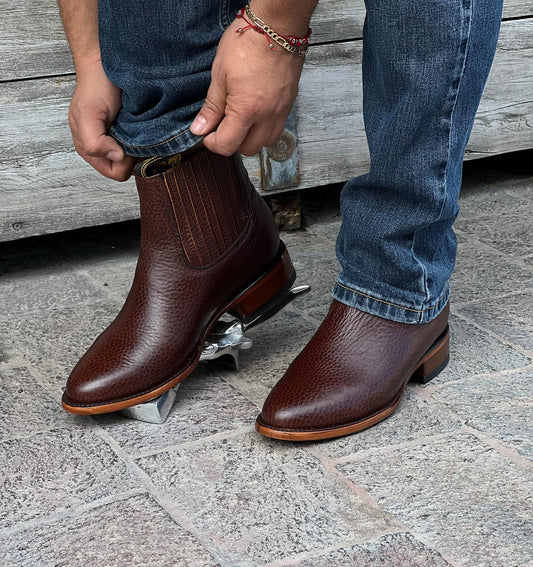 Vintage Textured Knight Boots