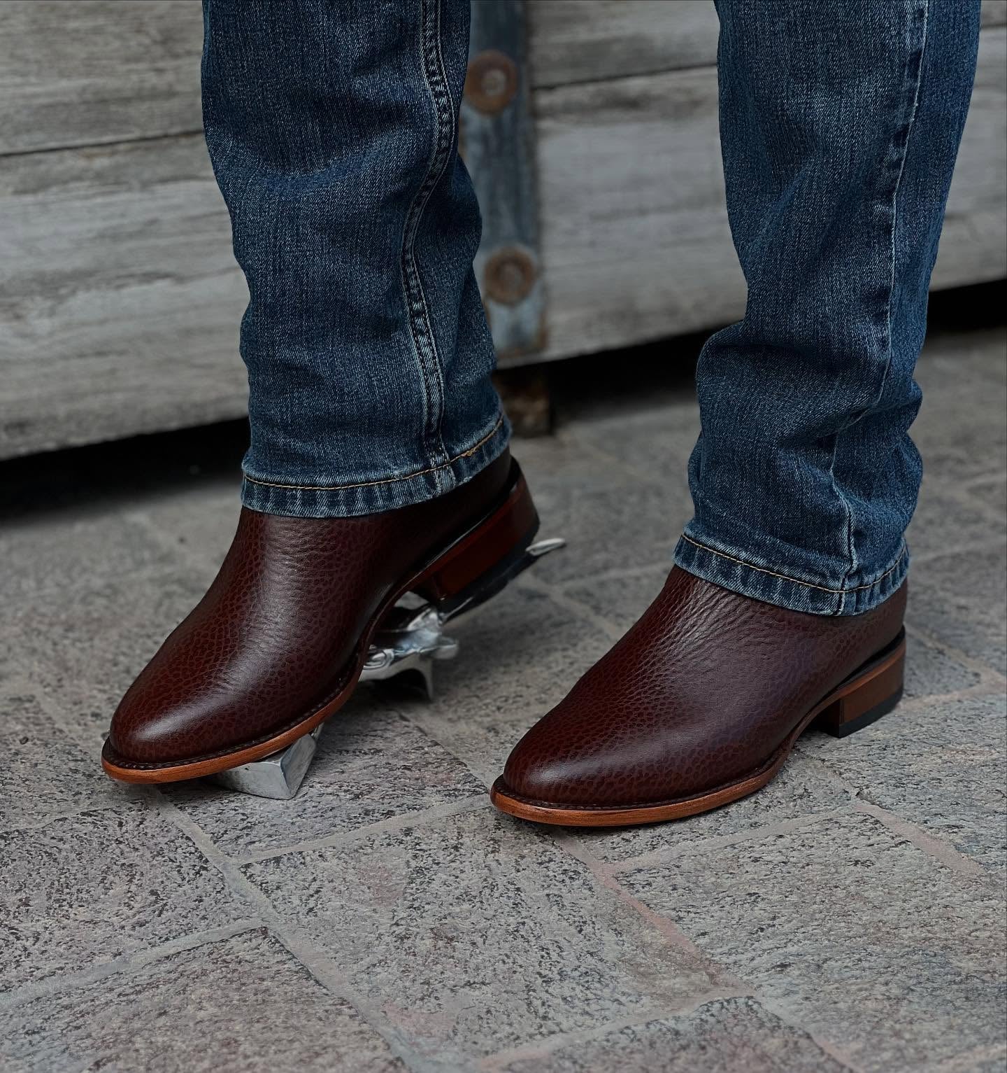 Vintage Textured Knight Boots