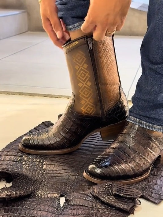 Exotic Gator Skin Boots