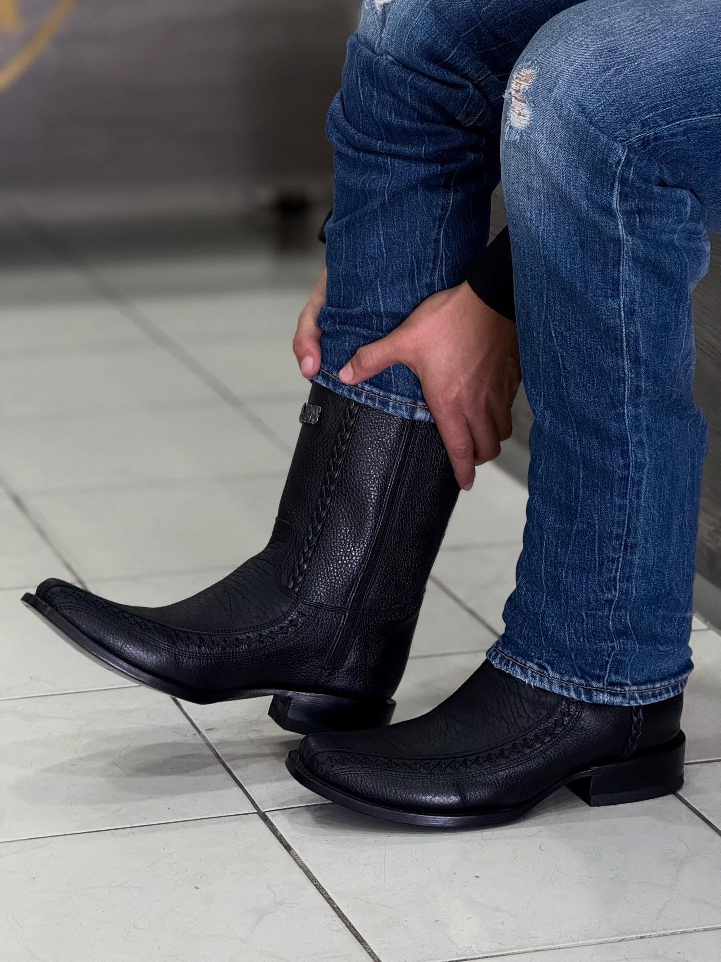 Italian Hand Carved Cowboy Boots