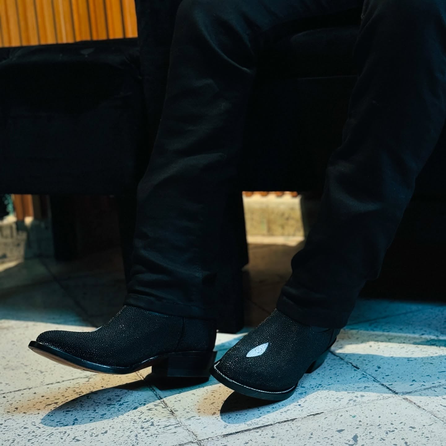 Italian Vintage Stingray Cowboy Boots