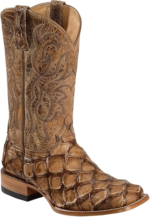 Cody James Men's Pirarucu Exotic Boot Broad Square Toe