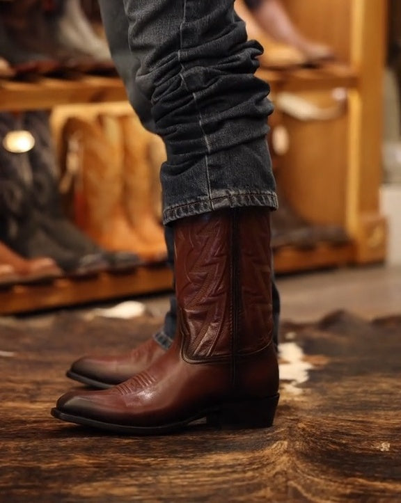 The Nolan In Hazelnut Lizard - Men's Cowboy Boot