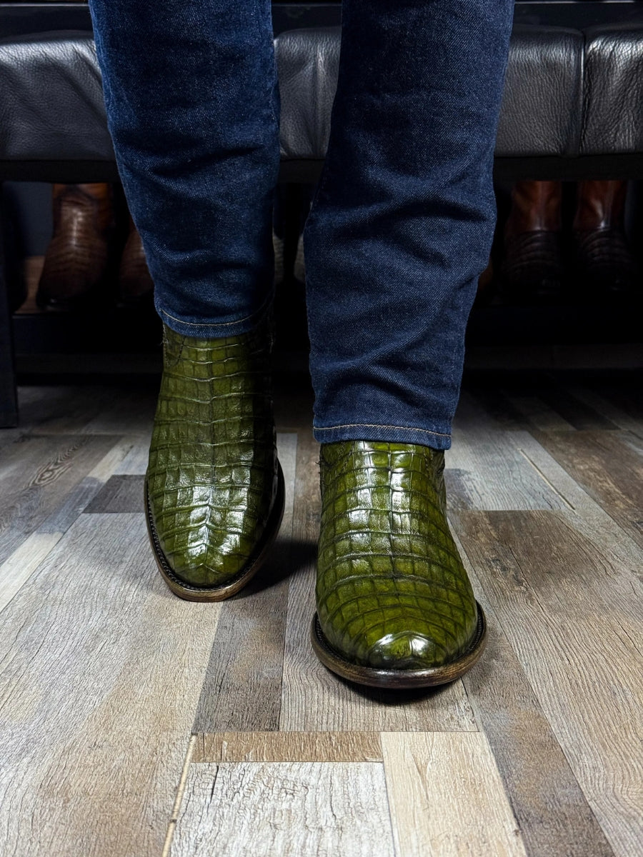 (⏰New Arrivals Promotion $20 OFF) Full Crocodile Boots Oval