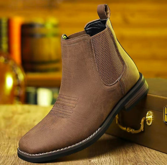 Men's Western Cowbov Boots