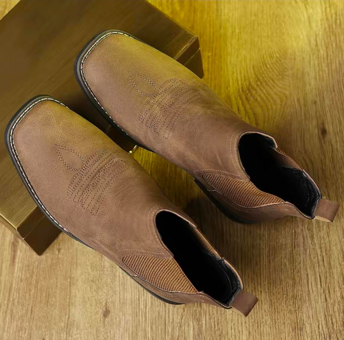 Men's Western Cowbov Boots