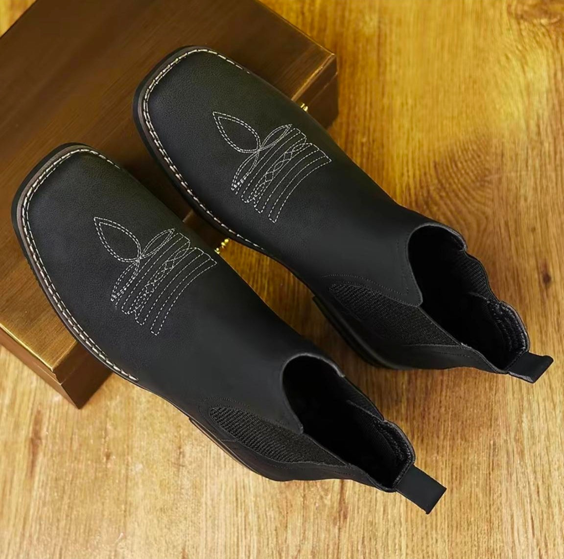 Men's Western Cowbov Boots