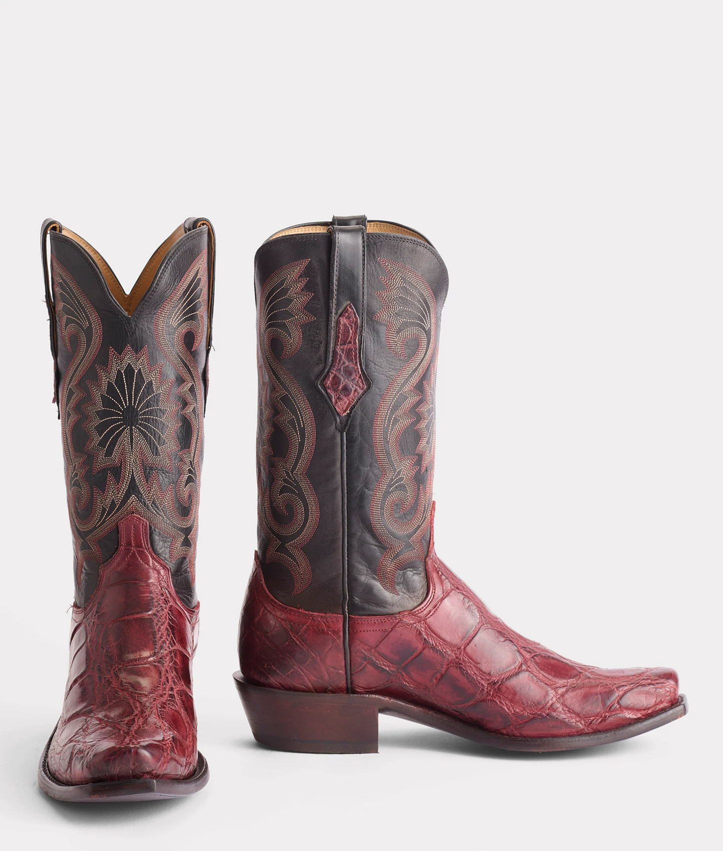 Giant Alligator Leather Boots