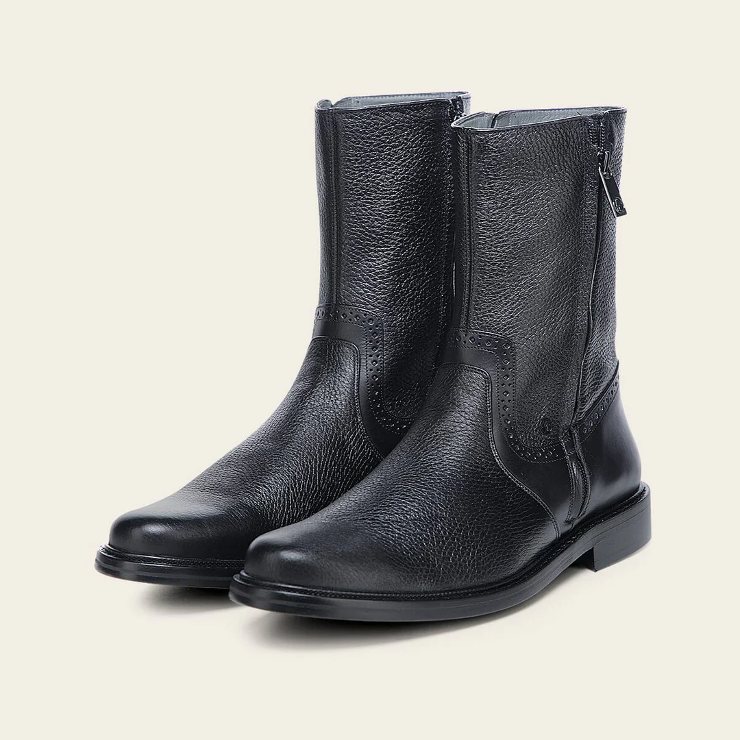 Genuine Deer Leather Dress Boot For Men