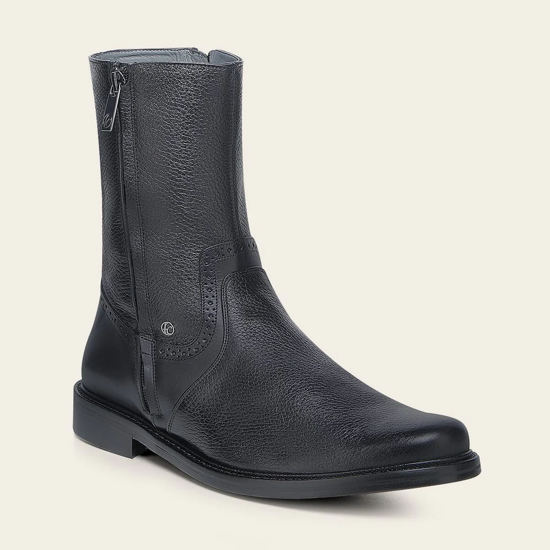 Genuine Deer Leather Dress Boot For Men