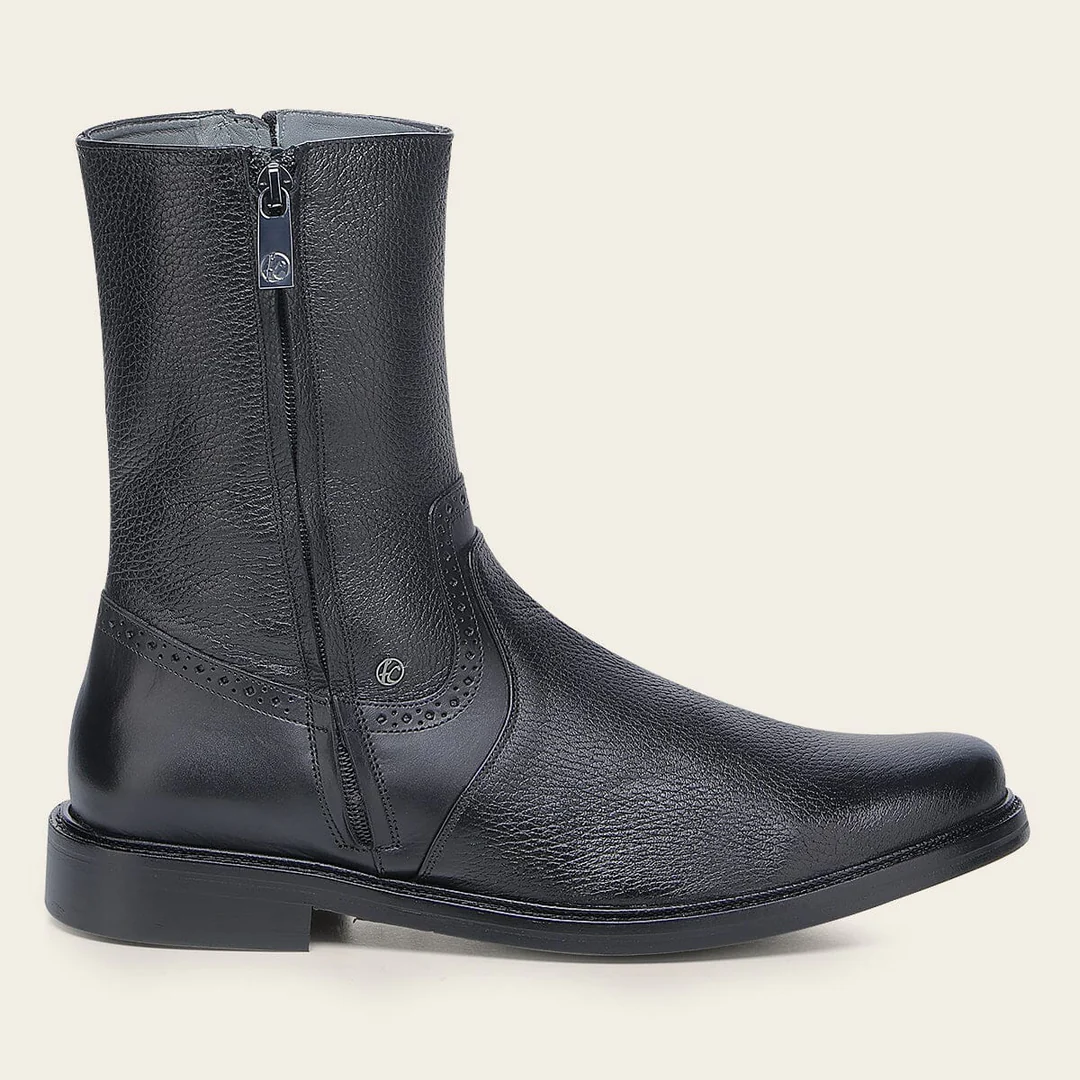 Genuine Deer Leather Dress Boot For Men
