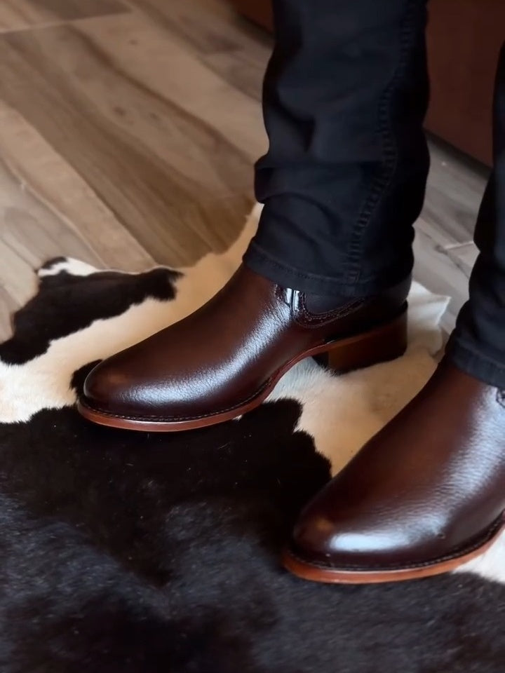 The Brogued Chelsea Boot Leather
