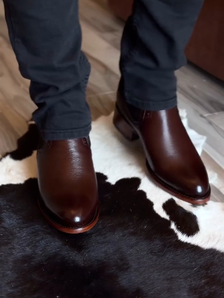 The Brogued Chelsea Boot Leather