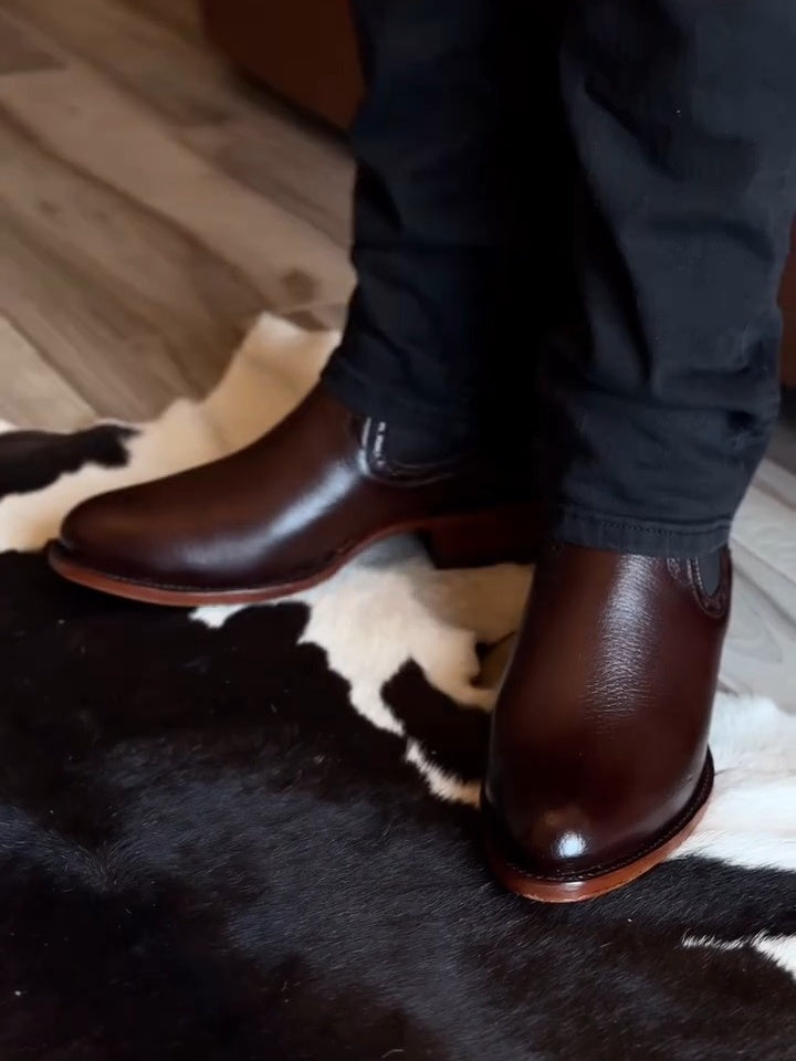 The Brogued Chelsea Boot Leather
