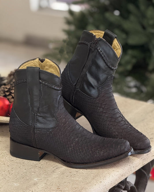 Vintage Handmade Python Boots