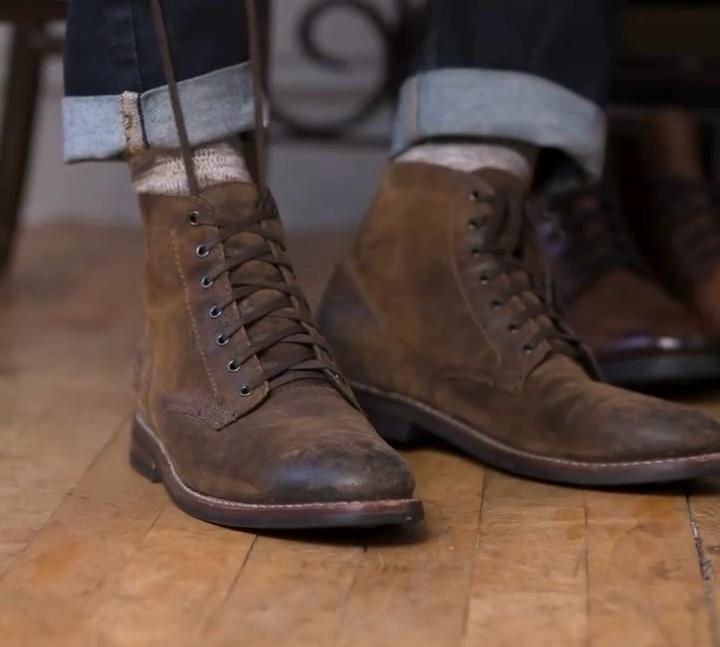 Classic Vintage Leather Martin Boots