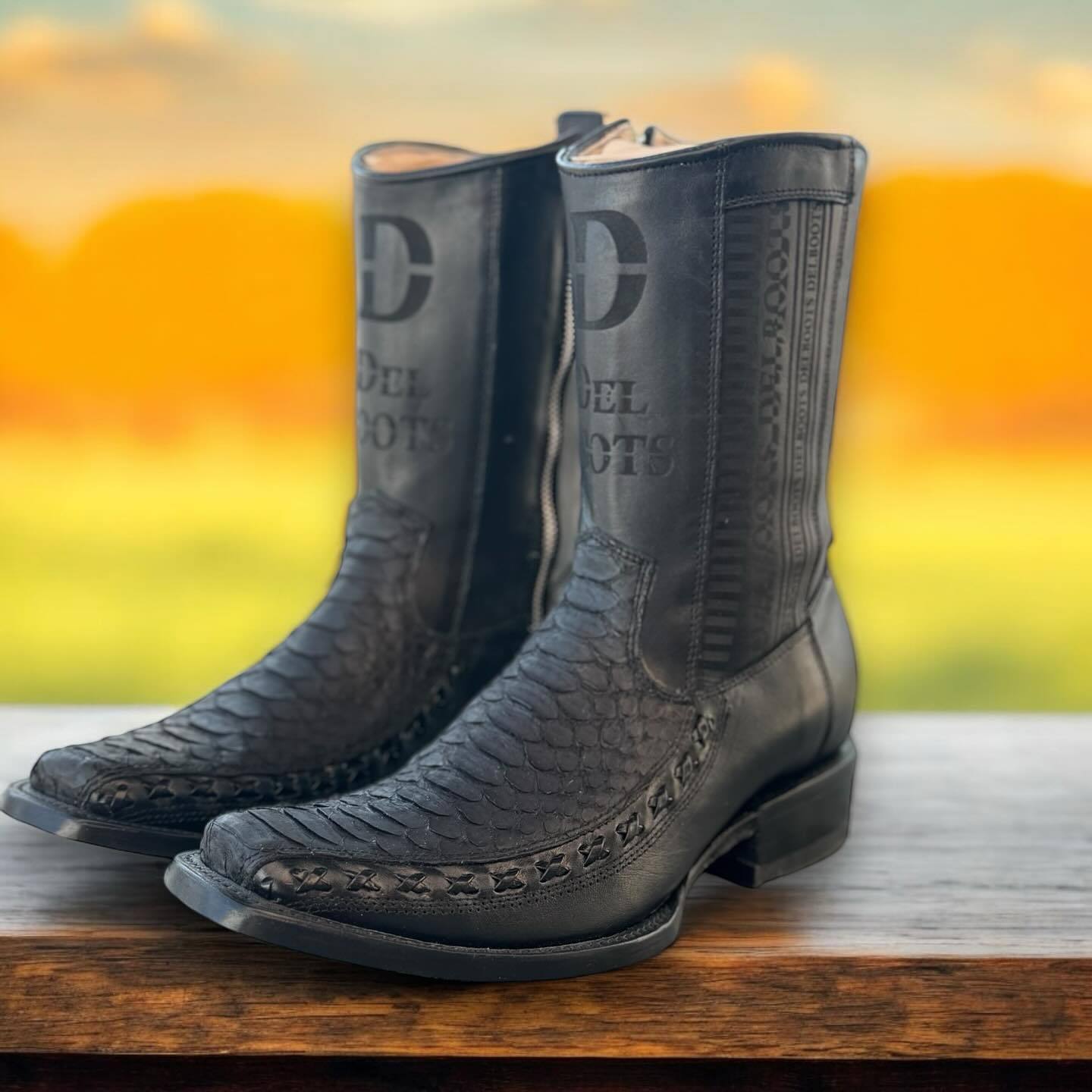 Original Italian Python Cowboy Boots