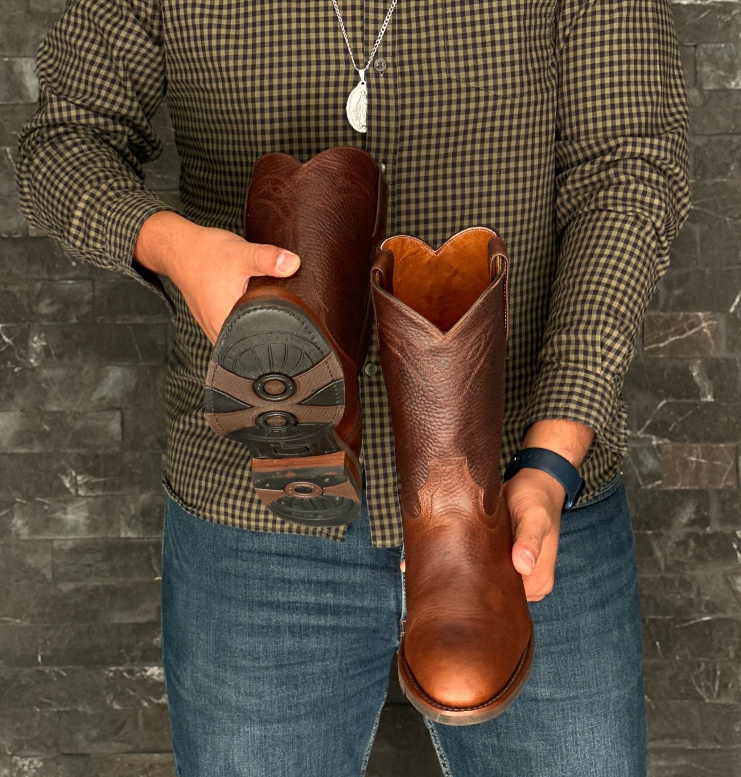 Italian Handmade Cowhide Cowboy Boots